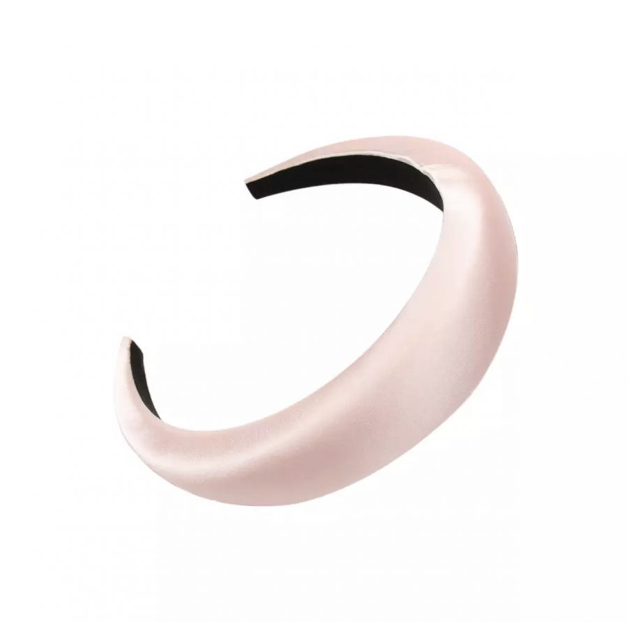 Serre-tête En Satin Froissé Rouge - Diadème/bibi, Taille Unique, Occasion, Accessoire Cheveux Femme