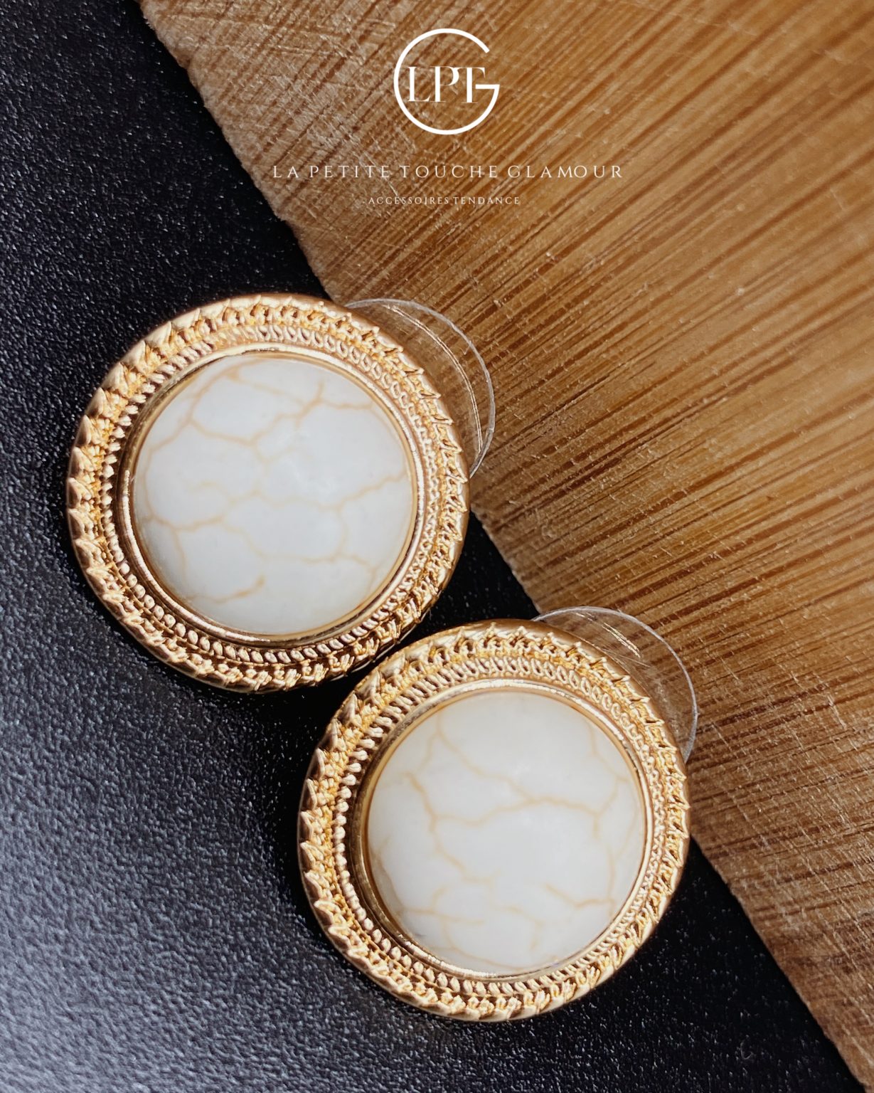 Boucles d'oreilles fantaisie orange sautoir Hirondelle