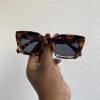 lunettes de soleil vintage femmes colori ecailles