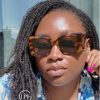 Iniva lunettes de soleil cats eyes type ysl à petit prix couleur noir et leopard