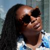Iniva lunettes de soleil cats eyes type ysl à petit prix couleur noir et leopard