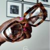 Cesy lunettes de lecture anti lumiere bleue type ysl à petit prix couleur noir et leopard