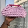 Kinè - Pochette maxi Tricotée en fil recyclé - Rose – Image 3