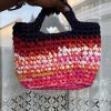 Edima  - Mini Sac à mains  Tricoté en fil recyclé - Sunset – Image 3