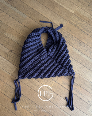 sac tricoté a la main laine recyclée ekedi la petite touche glamour